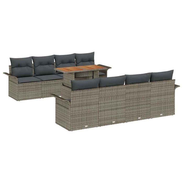 Set de canapele pentru grădină 7 pcs Gri 100 x 55 x 73 cm - WALTI WALTI