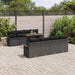 Set de canapele pentru grădină 7 pcs Negru 100 x 55 x 73 cm - WALTI WALTI