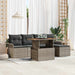 Set de canapele pentru grădină cu pernă 6 pcs Gri - WALTI WALTI