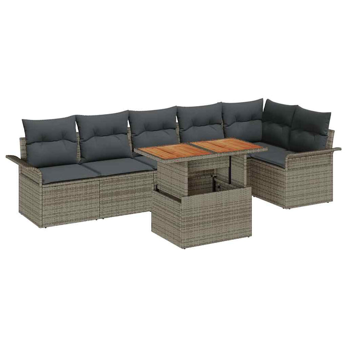 Set de canapele pentru grădină 7 pcs Gri 100 x 55 x 73 cm - WALTI WALTI