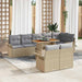 Set de canapele pentru grădină 9 pcs bej și gri deschis - WALTI WALTI