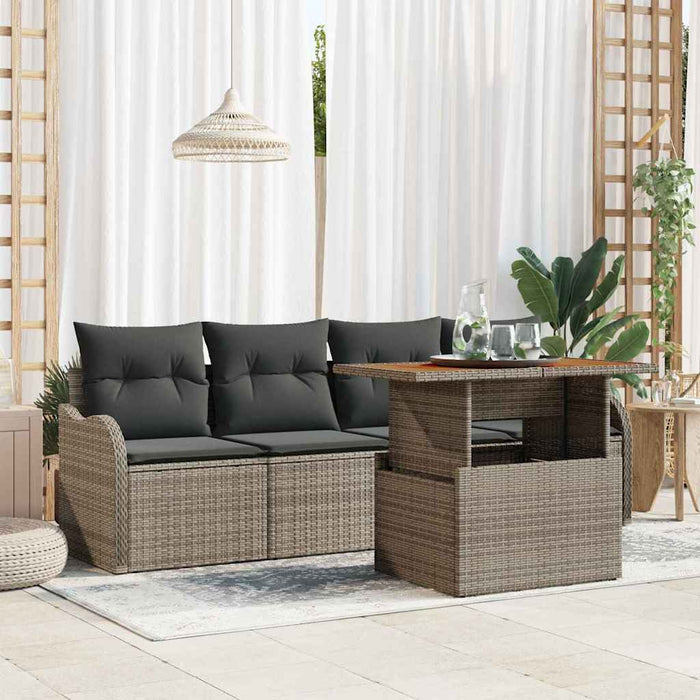 Set de canapele pentru grădină 5 pcs Gri 100 x 55 x 73 cm - WALTI WALTI
