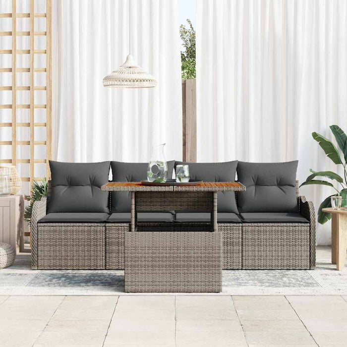 Set de canapele pentru grădină 5 pcs Gri 100 x 55 x 73 cm - WALTI WALTI