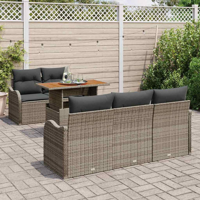 Set de canapele pentru grădină 6 pcs Gri 100 x 55 x 73 cm - WALTI WALTI
