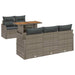 Set de canapele pentru grădină 6 pcs Gri 100 x 55 x 73 cm - WALTI WALTI