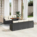 Set de canapele pentru grădină cu pernă 8 pcs negru și crem - WALTI WALTI