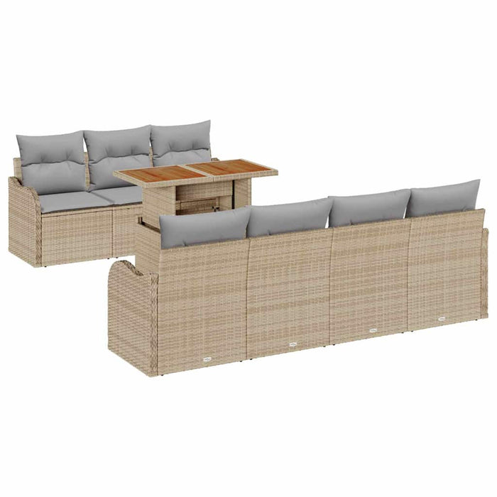 Set de canapele pentru grădină Manual 8 pcs bej și gri deschis - WALTI WALTI