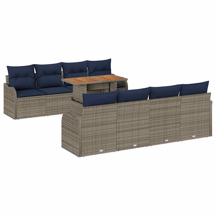 Set de canapele pentru grădină 7 buc. gri și bleumarin - WALTI WALTI