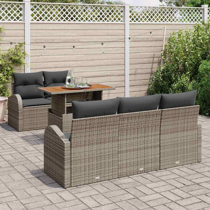 Set de canapele pentru grădină 6 pcs Gri 100 x 55 x 73 cm - WALTI WALTI