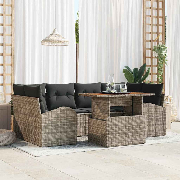 Set de canapele pentru grădină 7 pcs Gri 100 x 55 x 73 cm - WALTI WALTI