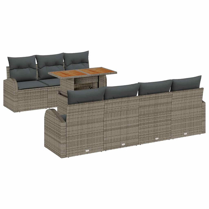 Set de canapele pentru grădină 8 pcs Gri 100 x 55 x 73 cm - WALTI WALTI