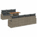 Set de canapele pentru grădină 8 pcs Gri 100 x 55 x 73 cm - WALTI WALTI