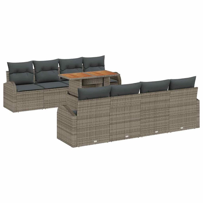 Set de canapele pentru grădină cu pernă 7 pcs Gri - WALTI WALTI