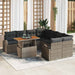 Set de canapele pentru grădină 9 pcs Gri 100 x 55 x 73 cm - WALTI WALTI