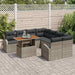 Set de canapele pentru grădină 9 pcs Gri 100 x 55 x 73 cm - WALTI WALTI