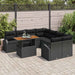 Set de canapele pentru grădină 9 pcs Negru 100 x 55 x 73 cm - WALTI WALTI
