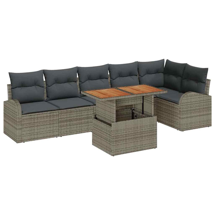 Set de canapele pentru grădină 7 pcs Gri 100 x 55 x 73 cm - WALTI WALTI