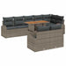 Set de canapele pentru grădină 9 pcs Gri 100 x 55 x 73 cm - WALTI WALTI