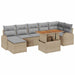 Set de canapele pentru grădină 8 pcs bej și gri deschis - WALTI WALTI