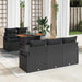 Set de canapele pentru grădină 6 pcs Negru 100 x 55 x 73 cm - WALTI WALTI