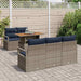 Set de canapele pentru grădină cu pernă 6 pcs gri și bleumarin - WALTI WALTI