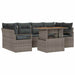 Set de canapele pentru grădină 7 pcs Gri 100 x 55 x 73 cm - WALTI WALTI