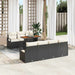 Set de canapele pentru grădină cu pernă 8 pcs Negru, Crem - WALTI WALTI