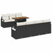 Set de canapele pentru grădină cu pernă 8 pcs Negru, Crem - WALTI WALTI