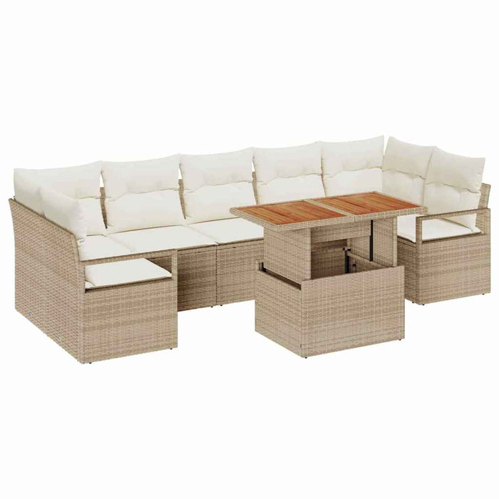Set de canapele pentru grădină 8 pcs Bej, crem 100 x 55 x 73 cm - WALTI WALTI