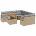Set de masă pentru grădină 9 pcs Bej, Gri 100 x 55 x 73 cm - WALTI WALTI
