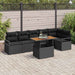 Set de masă pentru grădină 7 pcs Negru, Marron 100 x 55 x 73 cm - WALTI WALTI
