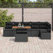 Set de masă pentru grădină 7 pcs Negru, Marron 100 x 55 x 73 cm - WALTI WALTI