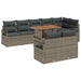 Set de canapele pentru grădină 9 pcs Gri 100 x 55 x 73 cm - WALTI WALTI
