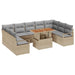 Set de canapele pentru grădină 10 pcs Bej, Gri 100 x 55 x 73 cm - WALTI WALTI
