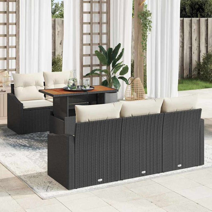 Set de masă pentru grădină Manual Negru, Crem 100 x 55 x 73 cm - WALTI WALTI