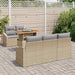Set de masă pentru grădină cu pernă Bej, Gri 100 x 55 x 73 cm - WALTI WALTI