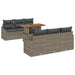 Set de canapele pentru grădină cu pernă 7 pcs Gri și Brown - WALTI WALTI