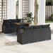 Set de canapele pentru grădină Negru, Marron 100 x 55 x 73 cm - WALTI WALTI