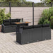 Set de canapele pentru grădină Negru, Marron 100 x 55 x 73 cm - WALTI WALTI