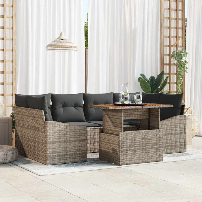 Set de masă pentru grădină Manual Gri și Brown 100 x 55 x 73 cm - WALTI WALTI