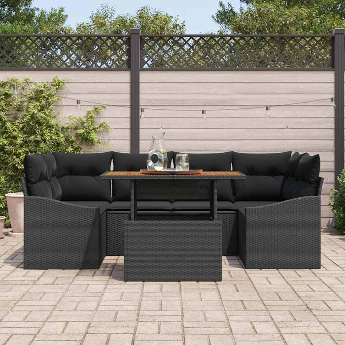 Set de masă pentru grădină Negru și Maro 100 x 55 x 73 cm - WALTI WALTI