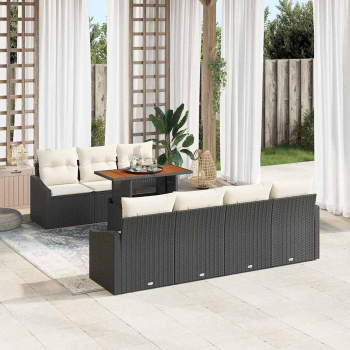 Set de masă pentru grădină Manual Negru, Crem 100 x 55 x 73 cm - WALTI WALTI