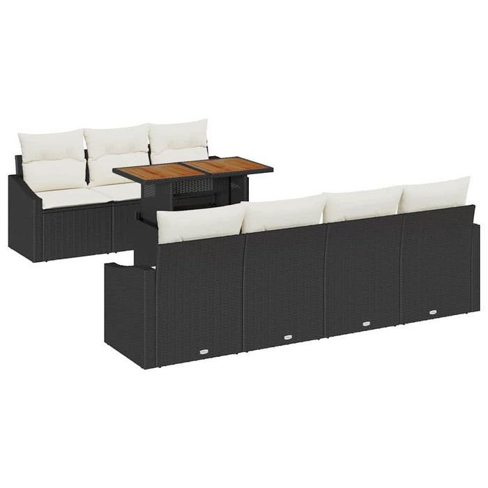 Set de masă pentru grădină Manual Negru, Crem 100 x 55 x 73 cm - WALTI WALTI