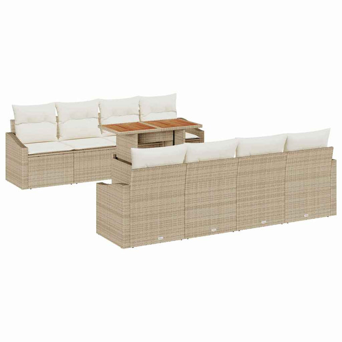 Set de masă pentru grădină cu pernă Bej, crem 100 x 55 x 73 cm - WALTI WALTI