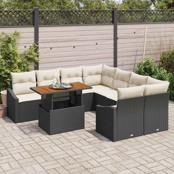 Set de masă pentru grădină Manual Negru, Crem 100 x 55 x 73 cm - WALTI WALTI