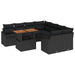 Set de masă pentru grădină Negru și Maro 100 x 55 x 73 cm - WALTI WALTI