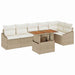 Set de masă pentru grădină cu pernă Bej, crem 100 x 55 x 73 cm - WALTI WALTI