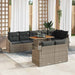 Set de canapele pentru grădină cu pernă 9 pcs Gri și Brown - WALTI WALTI