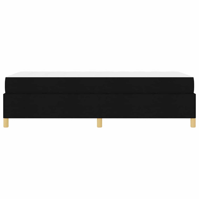 Pat cu arcuri cu saltea Negru și Alb 90 x 200 cm țesătură - WALTI WALTI