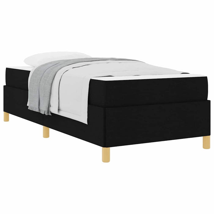 Pat cu arcuri Negru și Alb și Negru 100 x 200 cm țesătură - WALTI WALTI